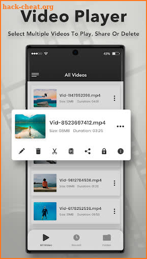 HD Video Player All Format screenshot