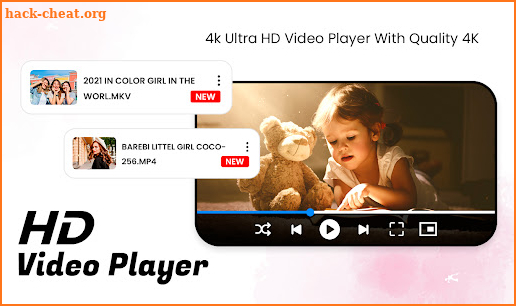 HD Video Player with music screenshot