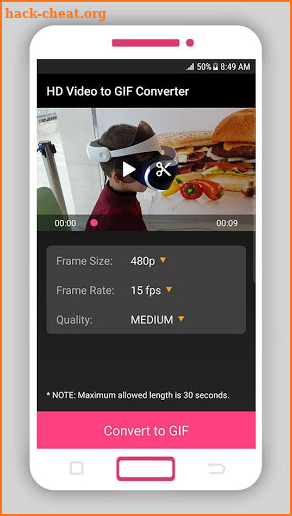HD Video to GIF Converter screenshot