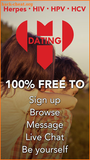 H.Dating - Free Herpes, HIV, & HPV STD Dating App screenshot