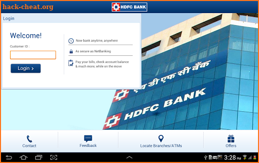HDFC Bank Tablet screenshot
