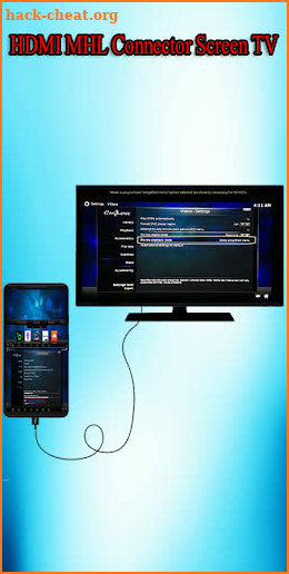 HDMI MHL Connector Screen TV screenshot