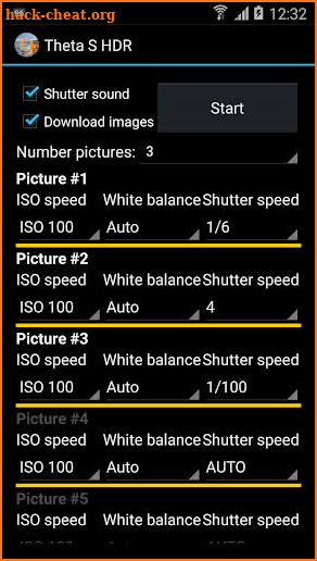 HDR for Theta V Camera screenshot