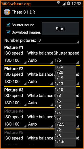 HDR for Theta V Camera screenshot