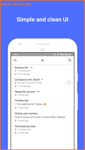 Headnote - Notes, tasks, reminders and todo lists screenshot