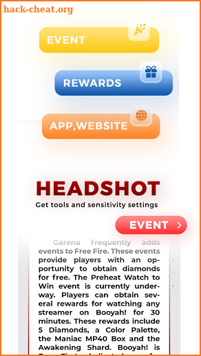 Headshot And GFX Tool For FF Sensitivity Guide screenshot