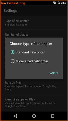 Headspeed Tachometer screenshot