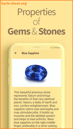 Healing Properties Metals, Gems, Colors and Aromas screenshot