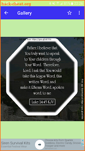 Healing Verses and Prayer - Healing Bible Verses screenshot