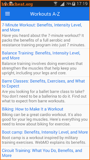 Health & Fitness - Tips, Exercises & Workout screenshot