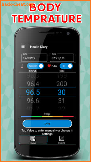 Health Monitor: Blood Pressure, Sugar, Temperature screenshot