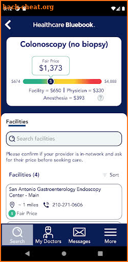 Healthcare Bluebook screenshot