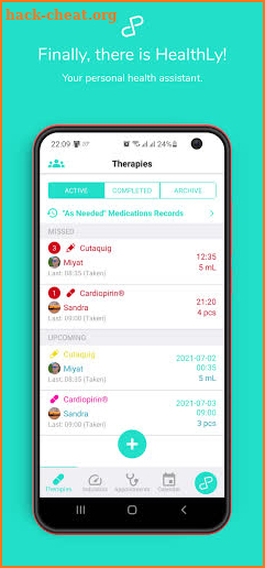 HealthLy - Pill Reminder & Personal Health Records screenshot