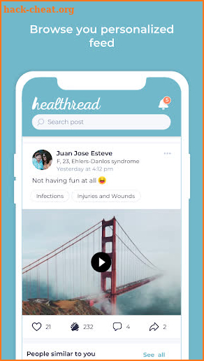 Healthread screenshot