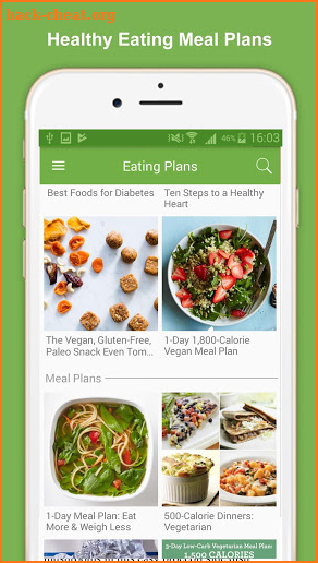 Healthy Eating Meal Plans screenshot