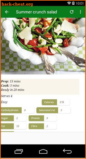 Healthy lunch recipes screenshot