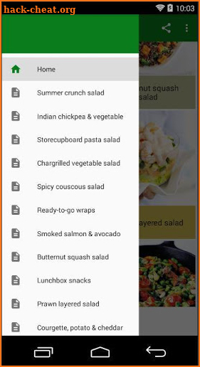 Healthy lunch recipes screenshot