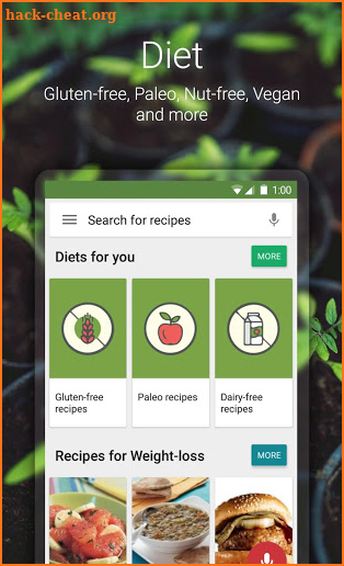 Healthy recipes - Fitberry screenshot