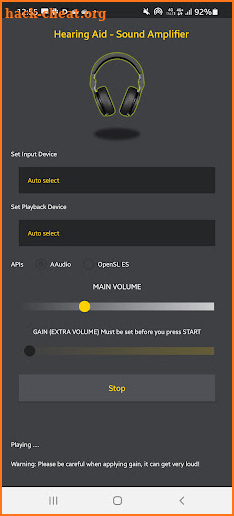 Hearing Aid Sound Amplifier screenshot