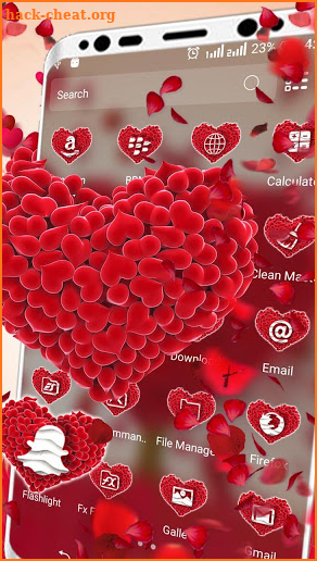 Heart Bunch Love Theme screenshot