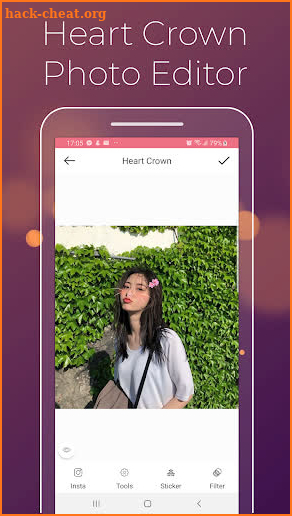 Heart Crown Photo Editor - Cat Face screenshot