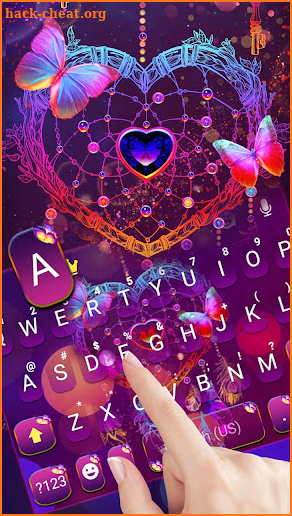 Heart Dreamcatcher Keyboard Theme screenshot