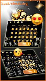 Heart Gold Diamonds Keyboard screenshot