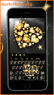 Heart Gold Diamonds Keyboard screenshot