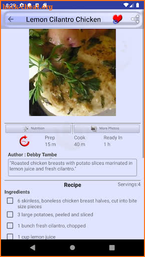 Heart Healthy Recipes screenshot