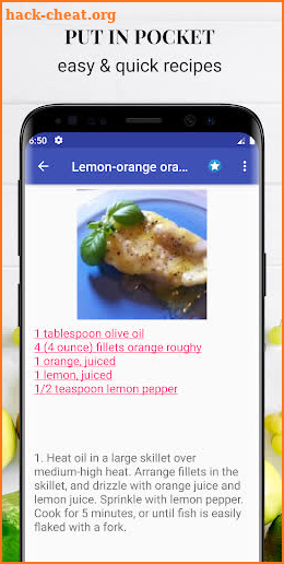 Heart healthy recipes free app offline with photo screenshot