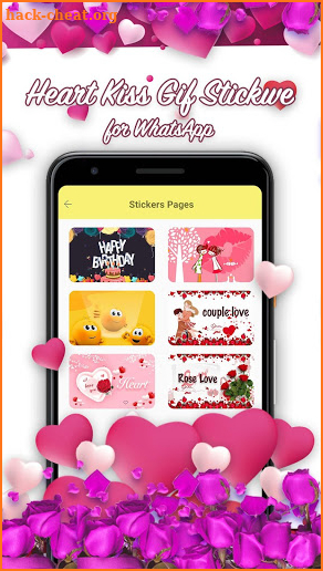 Heart Kiss GIF Stickers For WhatsApp screenshot