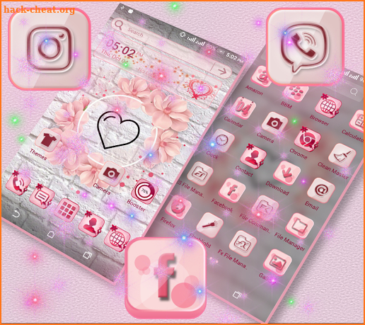 Heart Love Launcher Theme screenshot