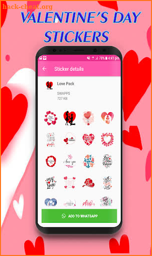 Heart Love Stickers 2019 - WAstickersApps screenshot