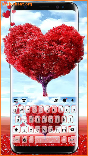 Heart Love Tree Keyboard Theme screenshot