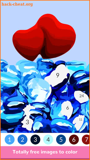 Heart Paint - Paint by Number, Color by Number screenshot