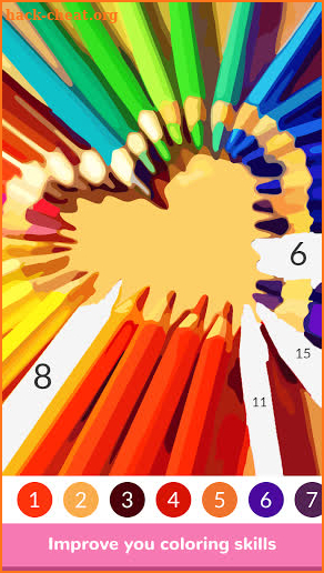 Heart Paint - Paint by Number, Color by Number screenshot