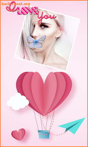 Heart Photo Collage - Crown PIP Camera Maker App screenshot