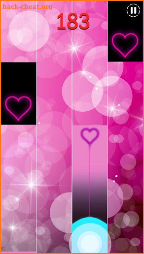 Heart Piano Tiles Pink screenshot