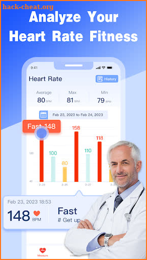 Heart Rate Health & BP Monitor screenshot