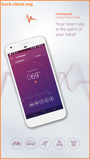 Heart Rate Monitor - Blood Pressure App screenshot