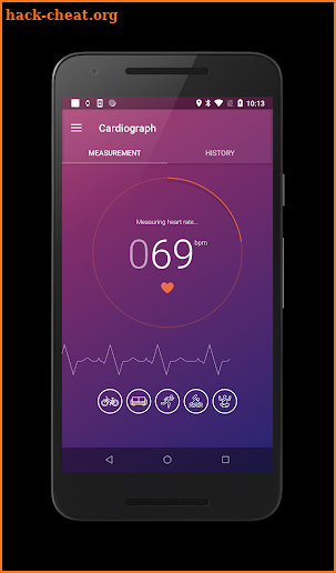Heart Rate Monitor - Blood Pressure App screenshot
