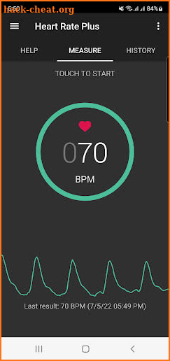 Heart Rate Plus: Pulse Monitor screenshot