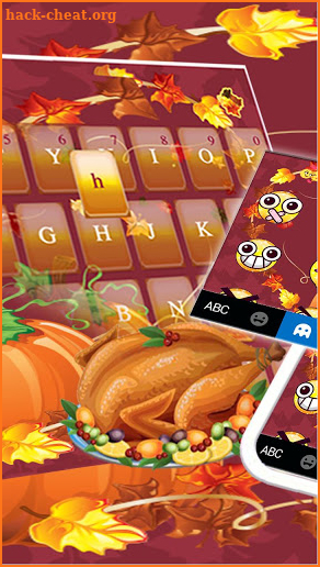Heart Thanksgiving Keyboard Theme screenshot