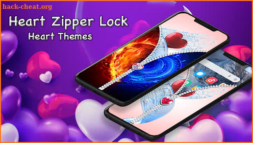 Heart Zipper Screen Lock screenshot
