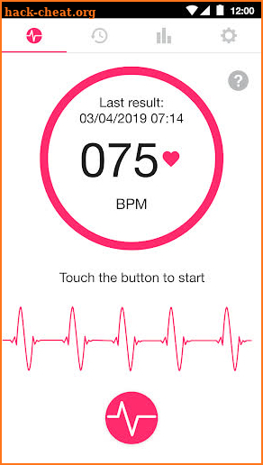 Heartbeat Monitor : Heart Rate, Pulse, Cardiograph screenshot