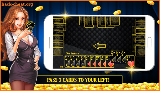 Hearts Deluxe Card Game screenshot