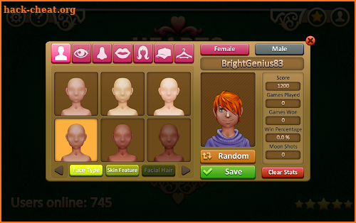 Hearts Online screenshot