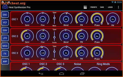 Heat Synthesizer Pro screenshot