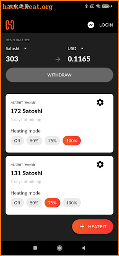 Heatbit screenshot