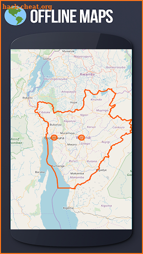 ✅ Burundi Offline Maps with gps free screenshot